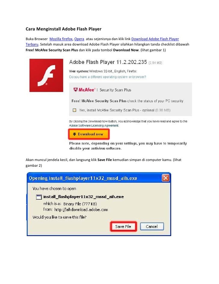 documenti da adobe flash player scaricare